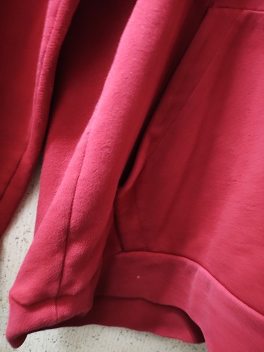 Air Jordan Pullover Fleece Lined Hoodie Men's S Side Logo Red Jumpman *Flaws - Picture 6 of 14