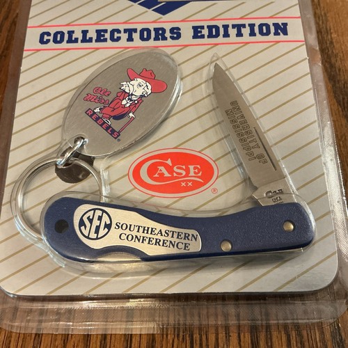 NOS,Case XX University of Mississippi SEC Conference Knife/Keychain Set - Picture 2 of 6