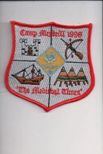 1996 Camp McNeill "The Mediebal Times" patch