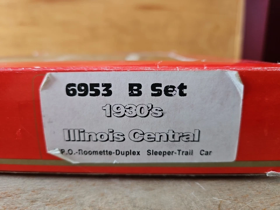 RIVAROSSI HO Scale 6953 B-Set 1930's Illinois Central Passenger Set NEW IN BOX - Image 3 of 4