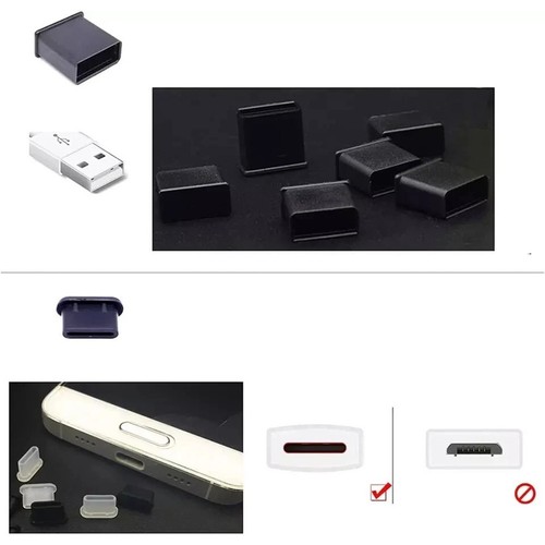 Ensemble d'outils anti poussi��re femelle USB A type parfait pour protection ord - Photo 8 sur 22