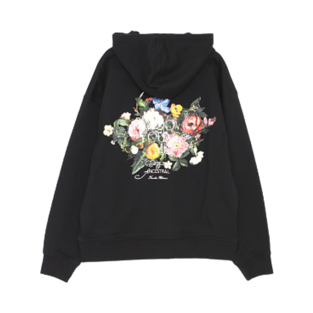 Wooyoungmi Flower Logo Hoodie Black 25FW