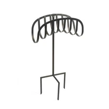 Hose Stand Steel 125 ft Capacity Garden Hose Holder Black Outdoor Reel Stake