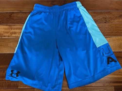 Under Armour Blue Boys Youth Size Medium Athletic Shorts Loose