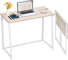 Small Foldable Desk 31.5" Computer Table Writing Workstation for Home Office