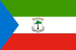 Equatorial Guinea Flag Self Adhesive Vinyl Sticker