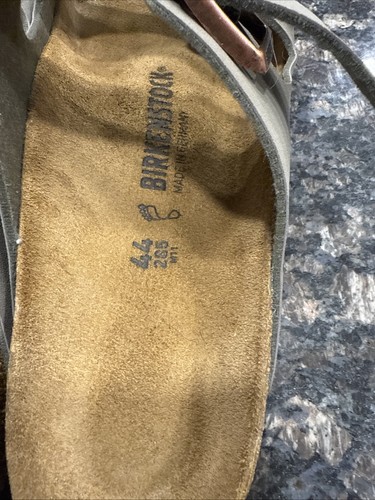 Sandali Birkenstock Arizona moka Birkibuc in pelle taglia 44 US 11 da uomo - Foto 2 di 4