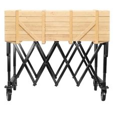 992 lb Funeral Stretcher Truck,Carbon Steel Church Truck,Folding Coffin Cart 