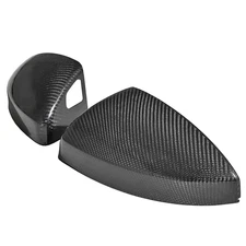 For Audi R8 2016-23 W/ Lane Assist 2X Real Carbon Fiber Side Mirror Cap Covers