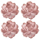 Flower Pattern PVC Placemats Set of 4 for Restaurants and Coffee Shops