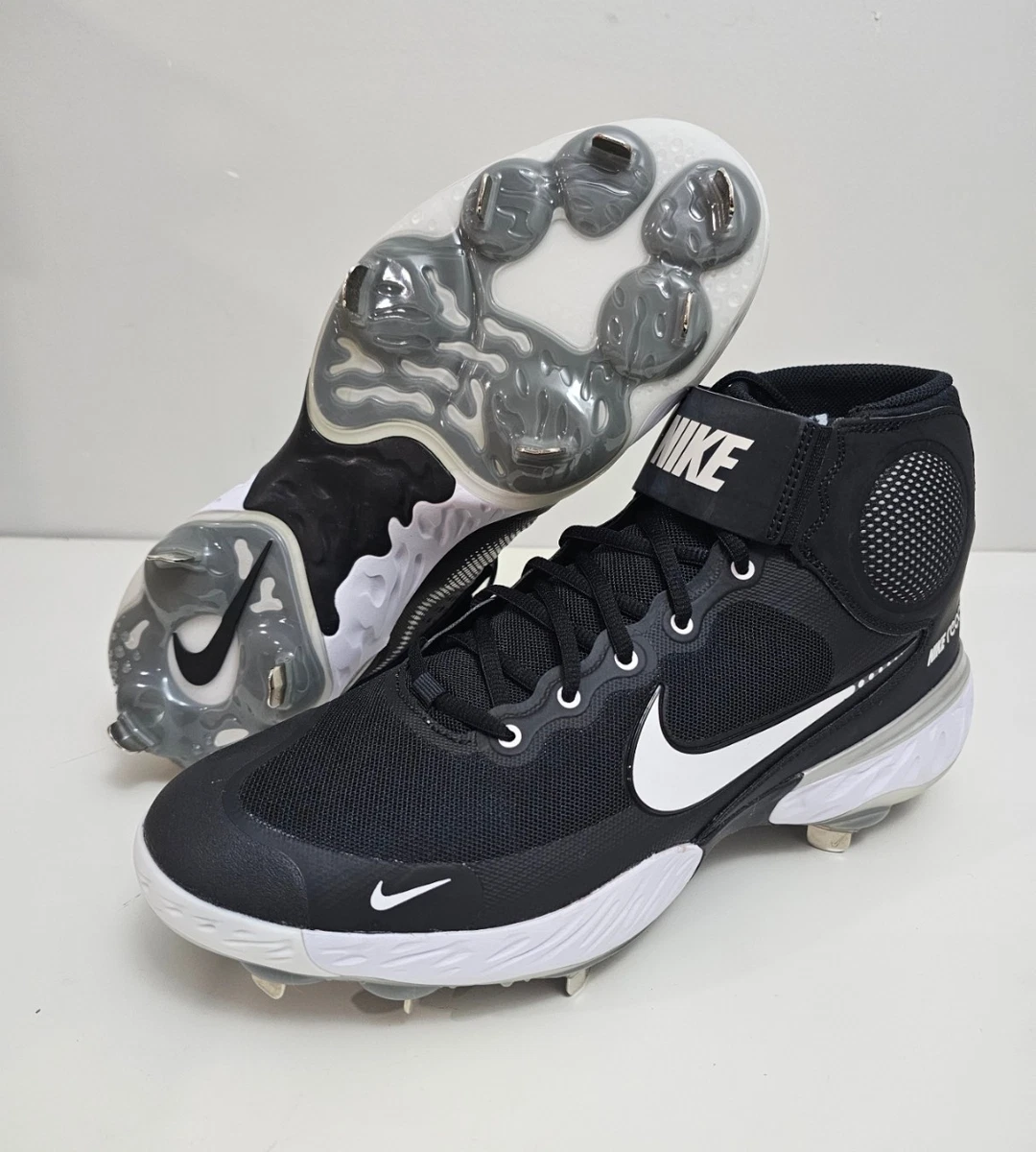 Nike Alpha Huarache Elite 3 Mid Black White | eBay