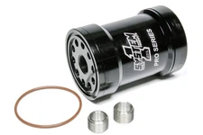 SYSTEM ONE Billet Oil Filter w/Blt Cap 75 Micron - Black 209-571BPS-1