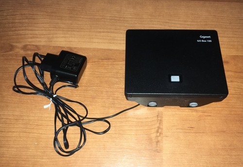 Station de base originale Gigaset GO-Box 100 - Noir + prise secteur, EXCELLENT ÉTAT