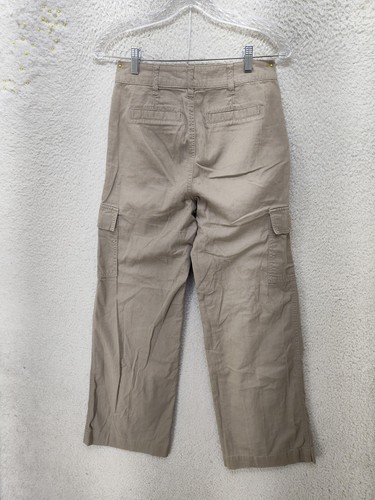 Forever 21 Cargo Pants Womens Small Khaki Beige Utility Wide Leg Casual Pockets - Picture 13 of 20
