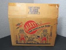 Vintage Galaxy Home Syrups Cardboard Case Box EMPTY DAMAGED EMPTY DAMAGED