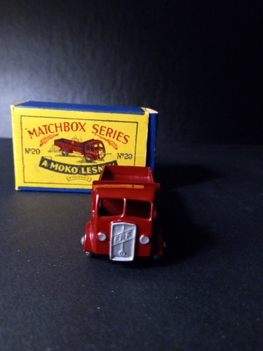 Matchbox #20A Stake Truck 1956 Rare Maroon/Silver Grill MW VN/MINT Orig B1 Box - Picture 7 of 19