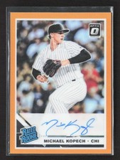 2019 Donruss Optic Michael Kopech Rated Rookie Orange Auto /99 TV2824