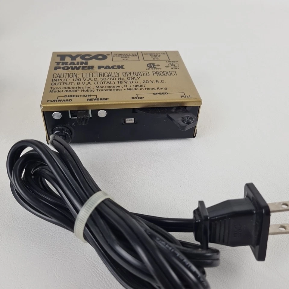 🚨 Lote De 2 Transformadores De Colección Tyco HO Train Power Pack Modelo 899BP, 899B Foto 4 de 4
