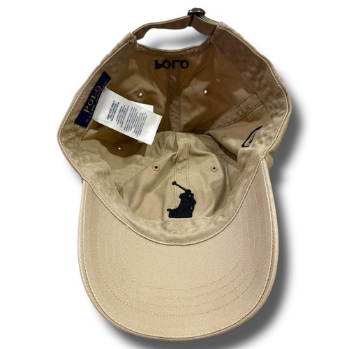 POLO Ralph Lauren Hat One Size Big Pony Adjustable Strapback Cap Puff Embroidery - Picture 6 of 7
