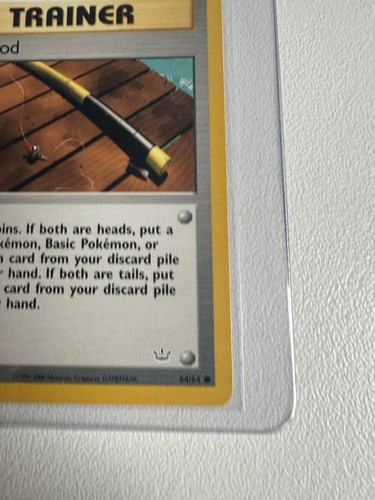 Old Rod Neo Revelation 1st Edition 64/64 WOTC Vintage Pokemon - Picture 6 of 11
