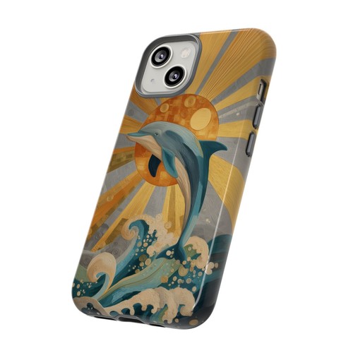 Dolphin Sunlight Rays Waves Phone Case for iPhone, Samsung Galaxy, Pixel - 第 83/239 張圖片