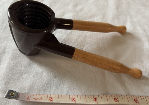 Vintage Wood & Plastic Heavy Duty Nut Cracker - Picture 1 of 5