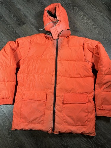 Cabelas Reversible Orange/Real tree Goose Down Detach Hood Jacket. Medium Tall - Picture 6 of 8