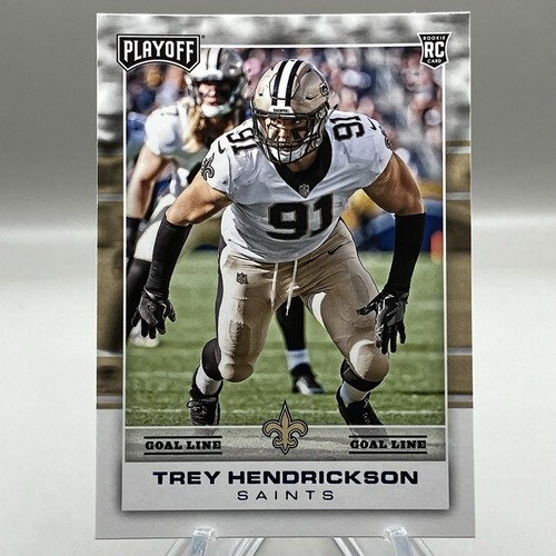 2017 Trey Hendrickson Panini Playoff #295 Goal Line SP Rookie Card RC