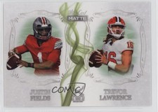 2021 Wild Card MATTE White - Green Smoke Justin Fields Trevor Lawrence Rookie RC