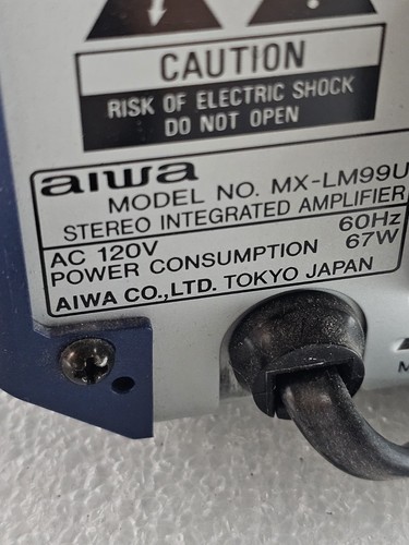 Aiwa Hi-Fi Stereo System Multi-Component Stack XR-M99 WORKS! - Picture 14 of 17
