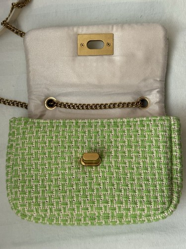 Bolso Bandolera Pequeño H&M Cadena Verde Blanco - Imagen 9 de 11