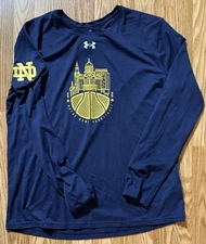 Notre Dame Basketball Team Issued Under Armour Shirt Size 2XL TALL #25