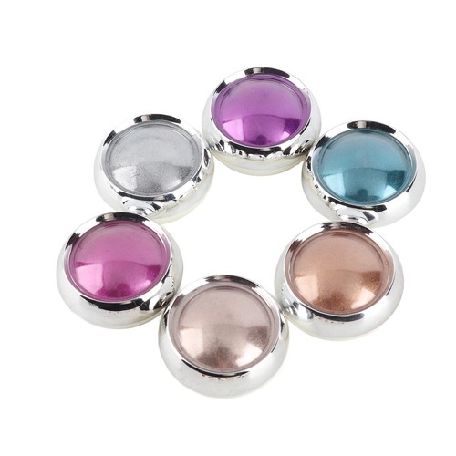6 Colors Nail Art Mirror Powder Metallic Decoration Manicure Mirror Powder With - Picture 7 of 22