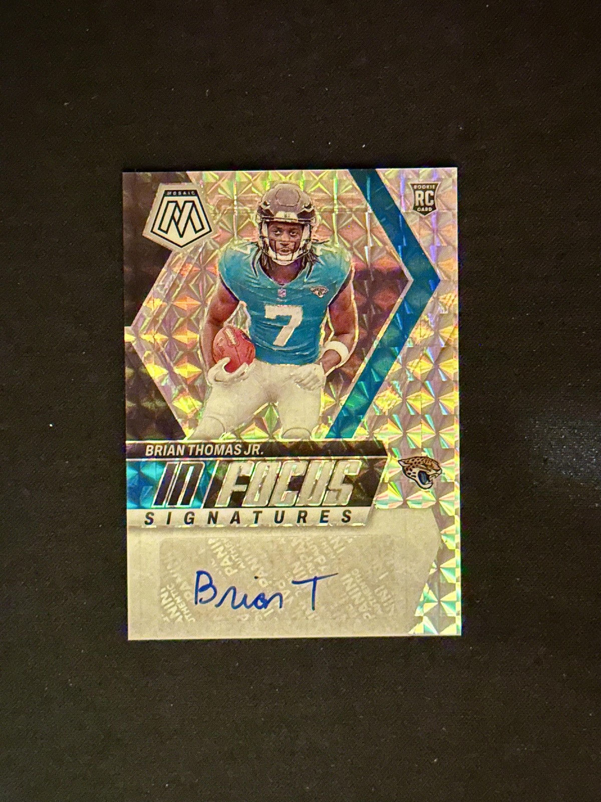 2024 Panini Mosaic #IF-BTJ Brian Thomas Jr. In Focus Signatures