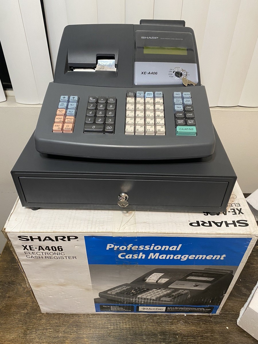Sharp XE-A406 Electronic Cash Register Professional Management