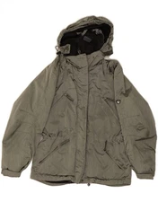 POST CARD Womens Hooded Windbreaker Jacket UK 14 Medium Grey Winter DI84