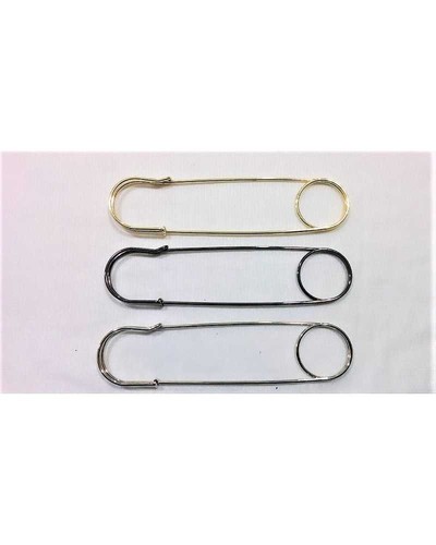 Applicazione Spillone Grande Acciaio Lucido Liscio Cappotto Mantella 150x35 Mm a - Imagen 2 de 12
