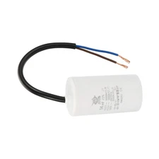 CBB60 14uf Motor Running Capacitor AC 450V 2 Wires 50/60Hz Cylinder 73x40mm