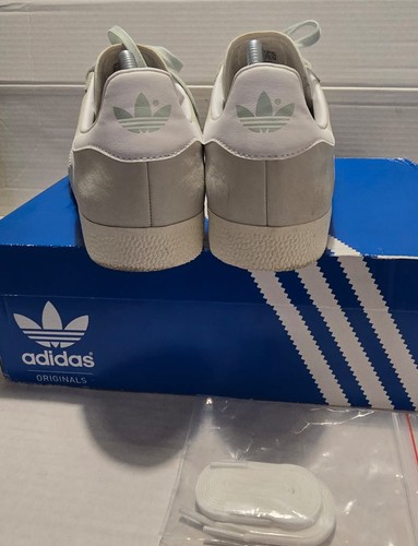 Adidas Gazelle Trainers Linen Green/White Women’s size 8.5 Worn Once With Box - Picture 7 of 11