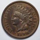 1890 Indian Head Penny Cent Extremely Fine (XF)