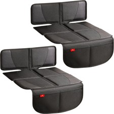 Car Seat Protector 2 Pack - Waterproof  Stain Resistant for Kids