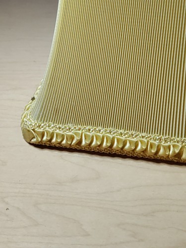 Rare! Vintage Early Celluloid Lamp Shade With Ribbon Bow Shabby Chic - Yellow - Picture 14 of 15
