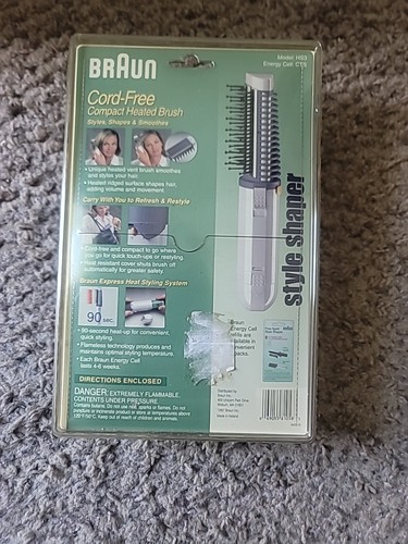 Brand new Braun HS3 Cord-Free Style Shaper Compact Heated Hair Brush Energy Cell - Picture 3 of 5