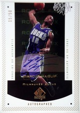 2002-03 Upper Deck SP Authentic MARCUS HAISLIP On-Card Auto Limited RC Rare #/50
