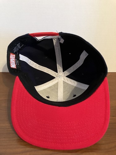 Marvel Captain America Embroidered Logo Flat Brim Snapback Hat/Cap NEW - Picture 5 of 7