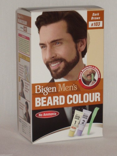 Bigen Mens Speedy Permanent Beard & Moustache Hair Colour Dye - Picture 4 of 7