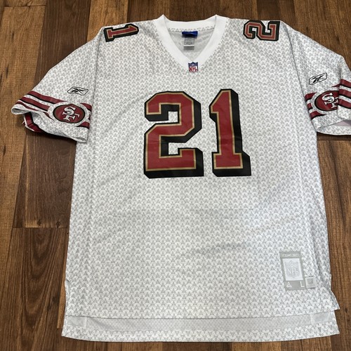 NFL San Francisco 49ers Frank Gore # 21 White Reebok Football Jersey Size L Mens
