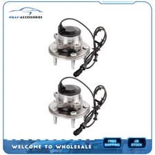 2X 513169 Front Wheel Bearing & Hub Assembly For Jaguar XJ8 XJR 2004-2005 2WD