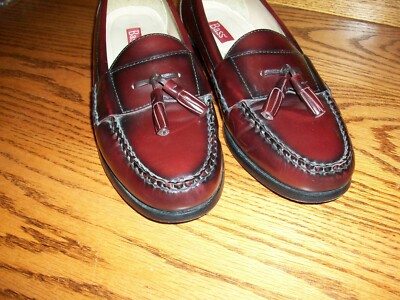 BASS HARRISON II LEATHER TASSEL KILTIE LOAFERS, CORDOVAN  display picture 2