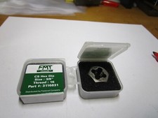 Hex Die 3/8"-16 x 25/32" Carbon Steel Bright Finish QTY 2